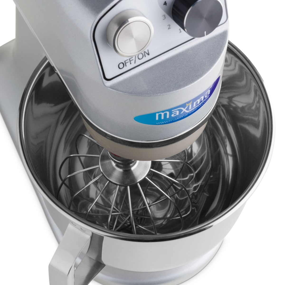 Mixer planétaire - 7 L - jusqu'à 2 kg de pâte - argent – Maxima 09360755