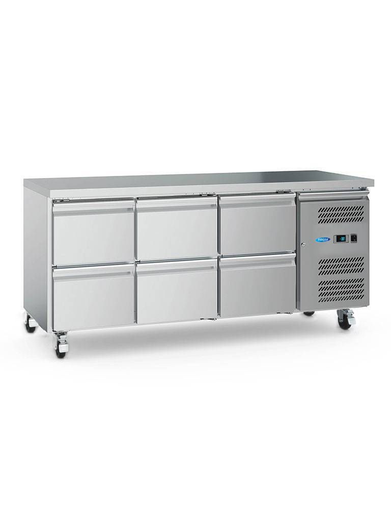 Réfrigérateur de comptoir - 180 cm - 3 portes – Maxima 09400405