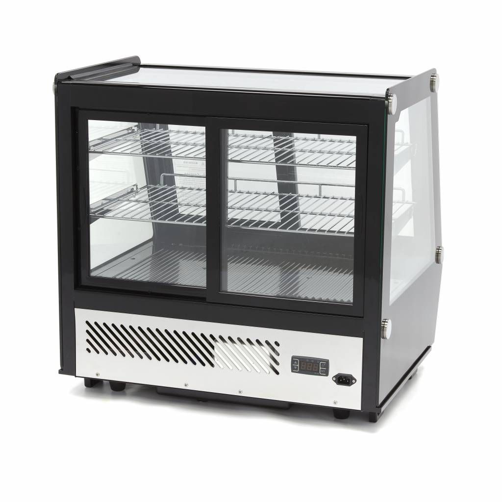 Vitrine à gâteaux - 125 L - 71 cm - portes coulissantes avant et arrière – Maxima 09400847