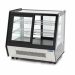 Vitrine à gâteaux - 125 L - 71 cm - portes coulissantes avant et arrière – Maxima 09400847