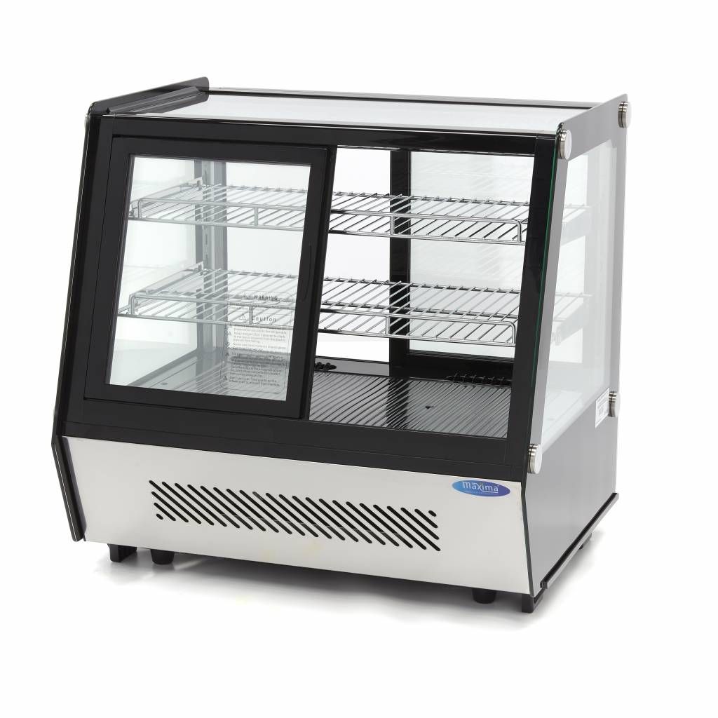 Vitrine à gâteaux - 125 L - 71 cm - portes coulissantes avant et arrière – Maxima 09400847