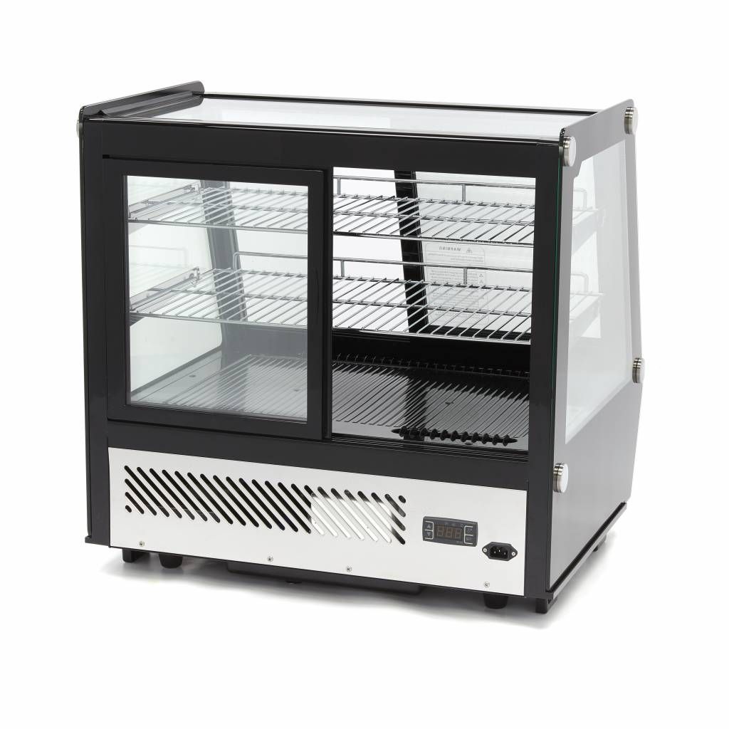 Vitrine à gâteaux - 125 L - 71 cm - portes coulissantes avant et arrière – Maxima 09400847