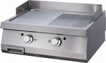 Heavy Duty plaque de gril - demi-rainuré - unité double - 70 cm de profondeur - gaz – Maxima 09395990