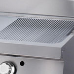 Heavy Duty plaque de gril - demi-rainuré - unité double - 70 cm de profondeur - gaz – Maxima 09395990
