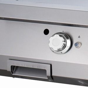 Heavy Duty plaque de gril - demi-rainuré - unité double - 70 cm de profondeur - gaz – Maxima 09395990