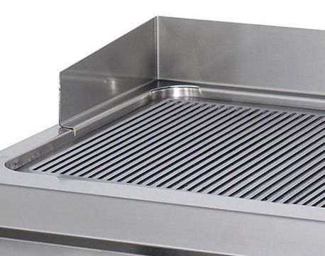 Premium plaque de gril - rainuré - unité double - profondeur 90 cm - gaz – Maxima 09398573