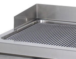Premium plaque de gril - chrome rainuré - unité double - profondeur 90 cm - gaz – Maxima 09398574