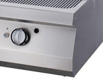 Premium plaque de gril - chrome rainuré - unité double - profondeur 90 cm - gaz – Maxima 09398574