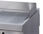 Premium plaque de gril - chrome demi-rainuré - unité double - profondeur 90 cm - électrique – Maxima 09398587
