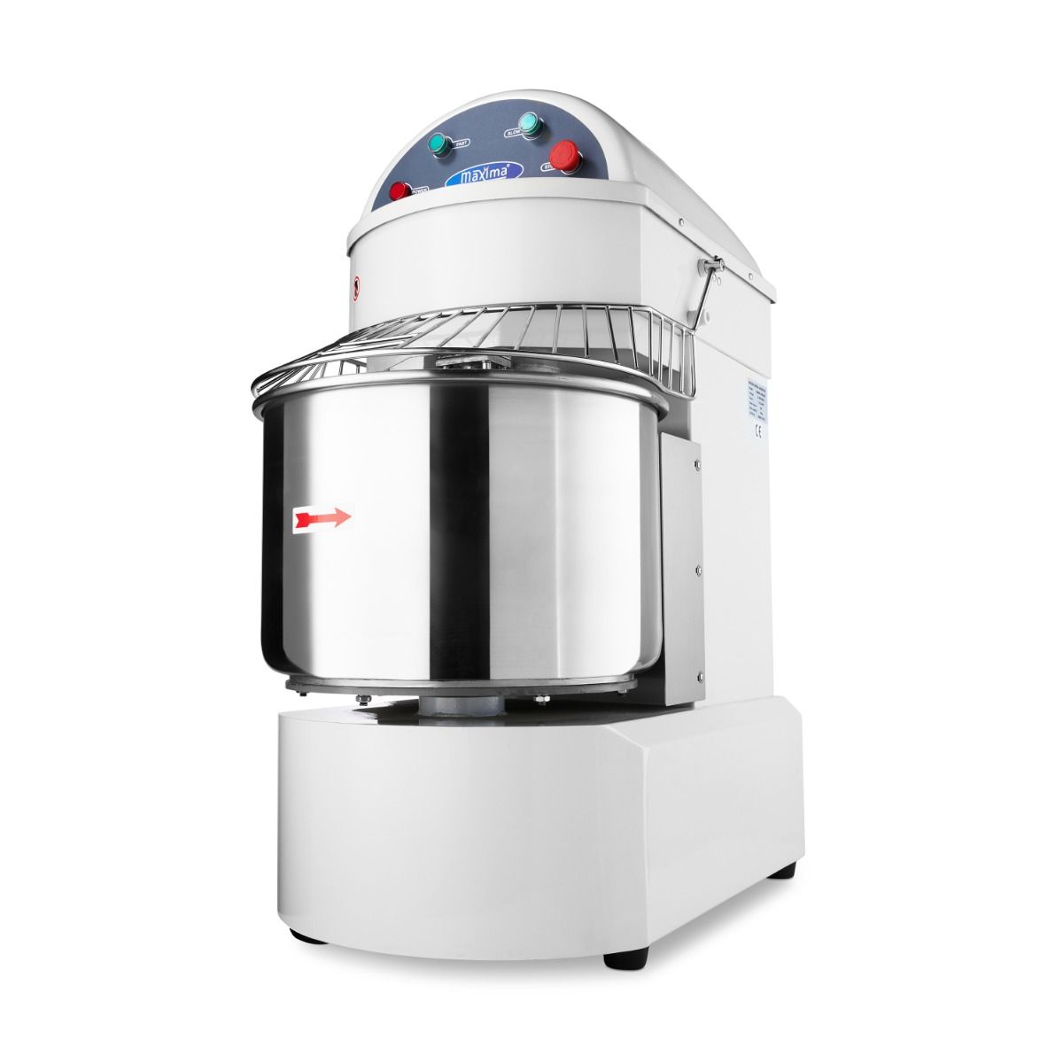 Pétrin à spirale / pétrin à pâte - 60 L - 38 kg de pâte - 2 vitesses - 400V – Maxima 09361060