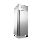 Réfrigérateur - 700 L - 3 étagères réglables (2/1 GN) - sur roulettes - acier inoxydable – Maxima 09400030