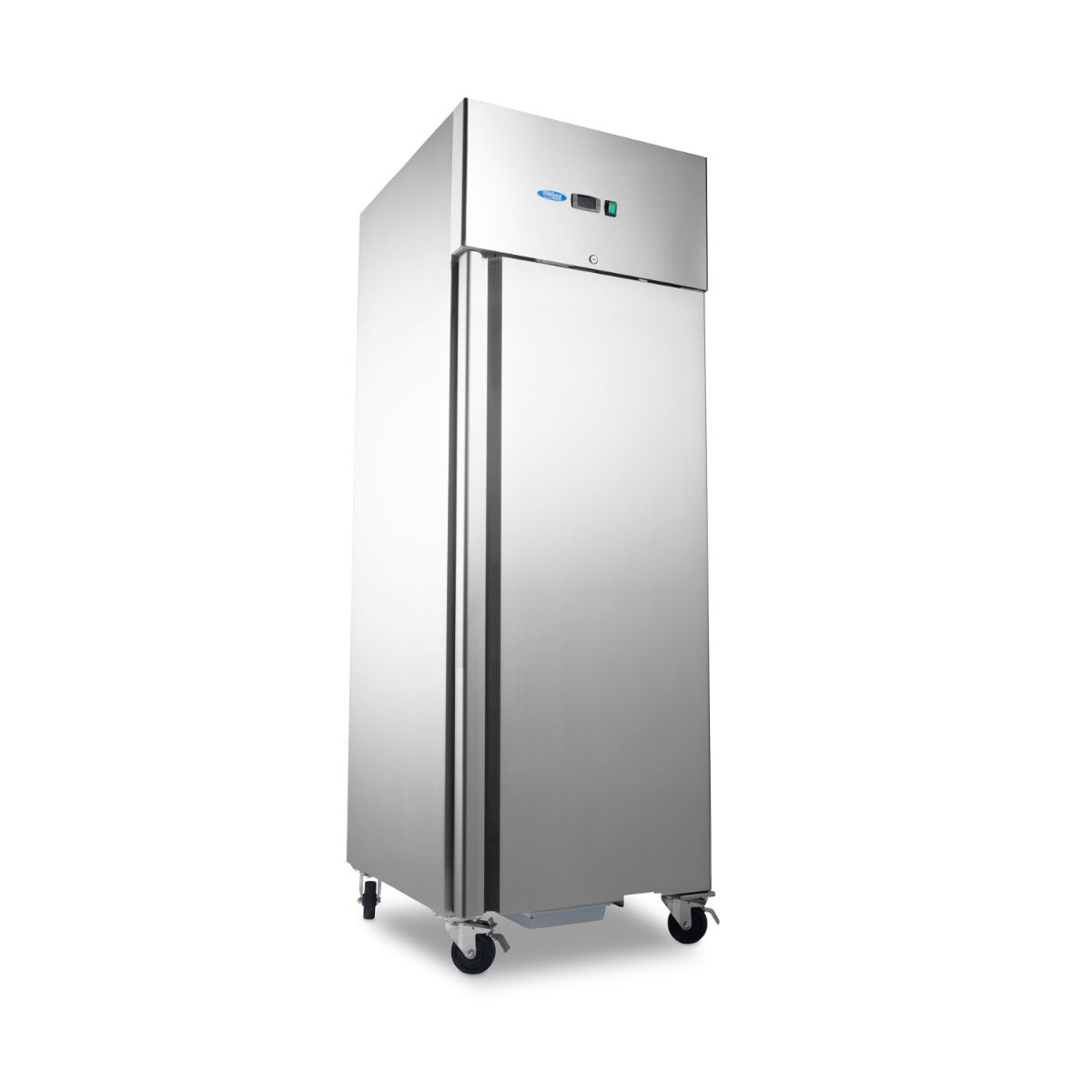 Réfrigérateur - 700 L - 3 étagères réglables (2/1 GN) - sur roulettes - acier inoxydable – Maxima 09400030