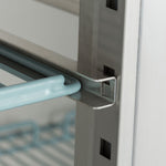 Réfrigérateur - 700 L - 3 étagères réglables (2/1 GN) - sur roulettes - acier inoxydable – Maxima 09400030