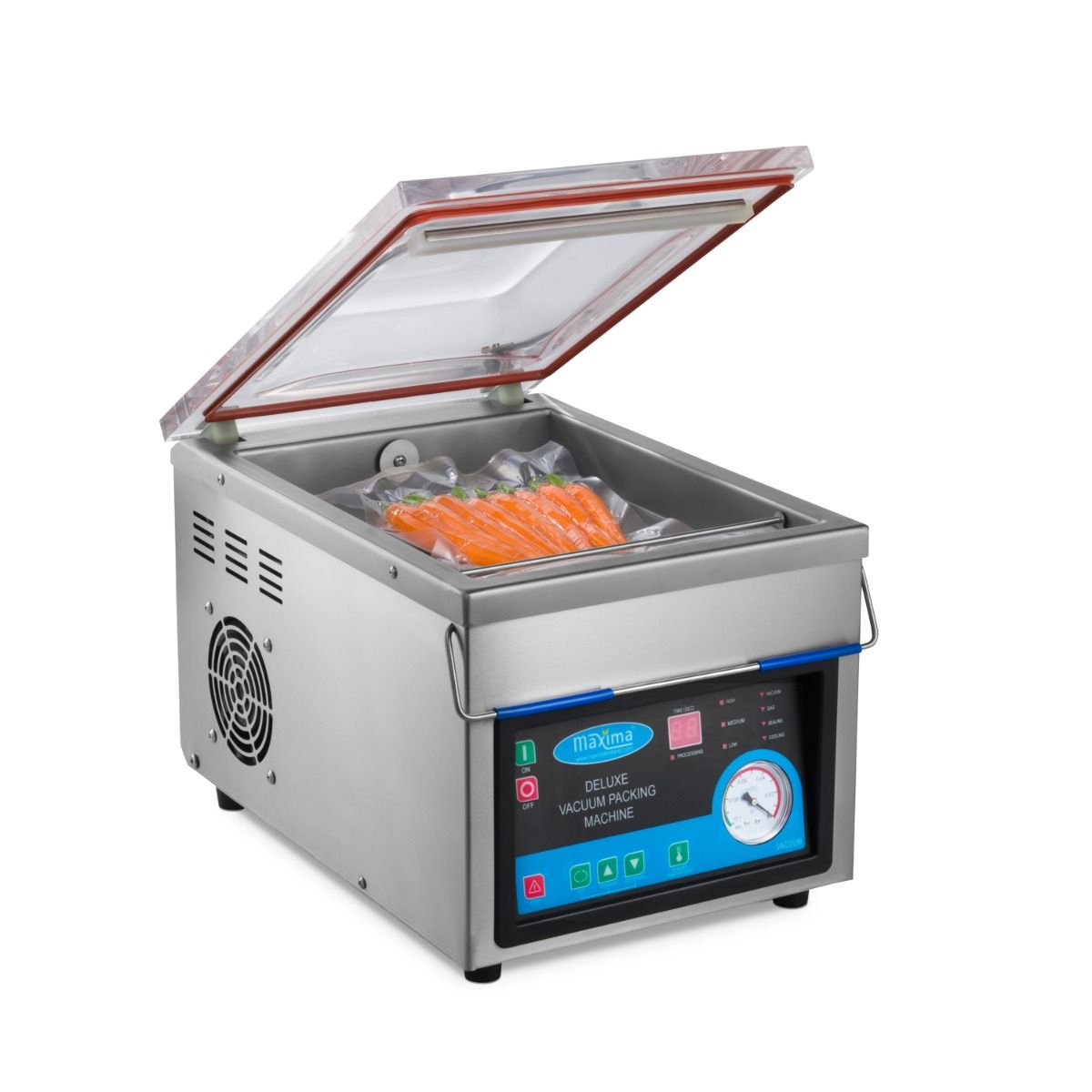 Machine à emballer sous vide - joint 26 cm - W28 x D38,5 x H9 cm chambre – Maxima 09300216