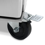 Réfrigérateur - 1400 L - 6 étagères réglables (2/1 GN) - sur roulettes - acier inoxydable – Maxima 09400020