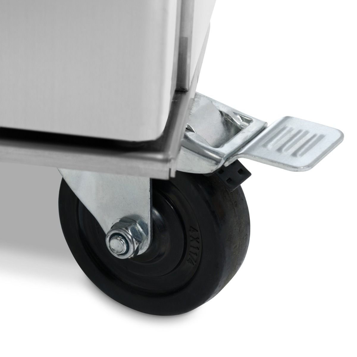 Réfrigérateur - 1400 L - 6 étagères réglables (2/1 GN) - sur roulettes - acier inoxydable – Maxima 09400020