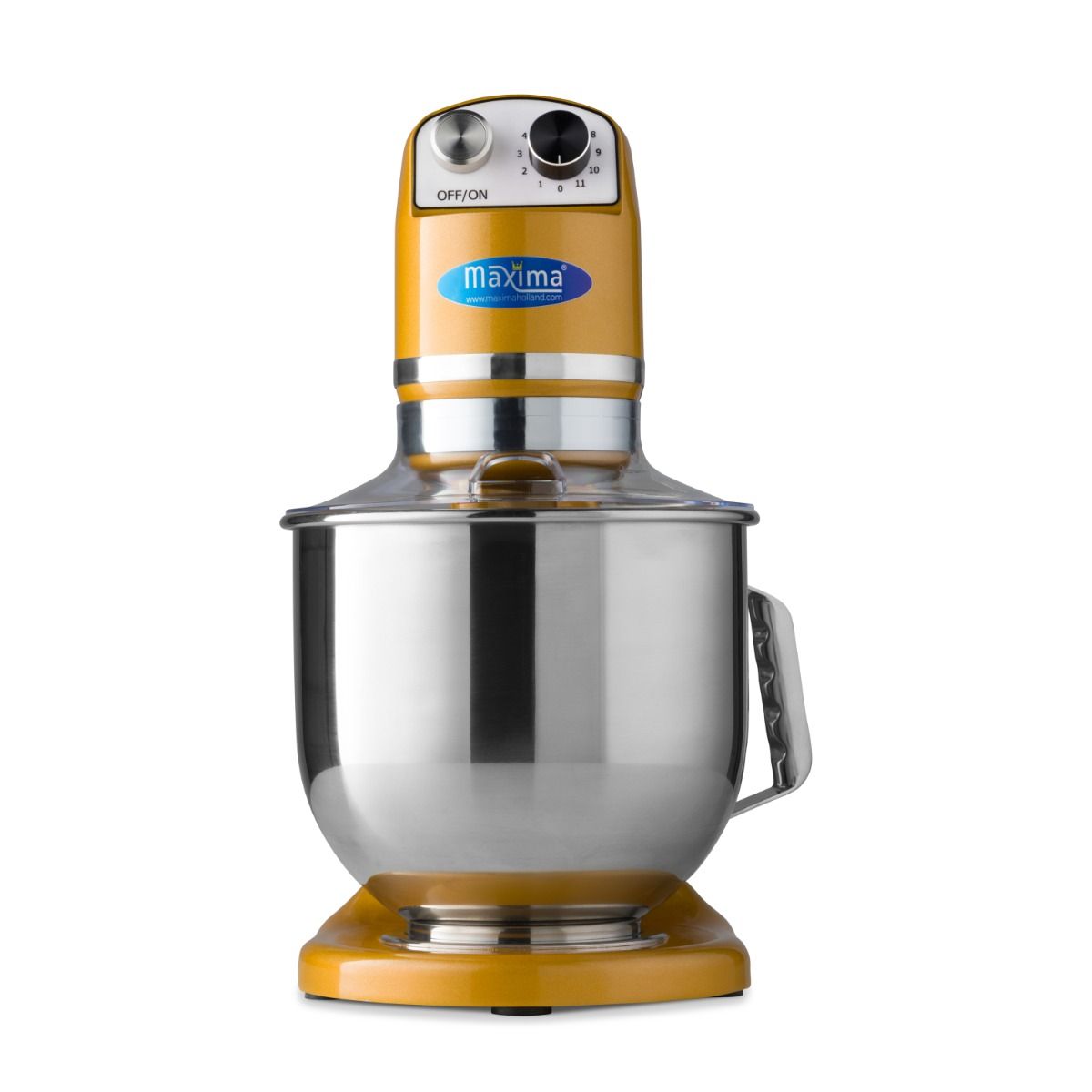 Mixer planétaire - 7 L - jusqu'à 2 kg de pâte - or – Maxima 09360765