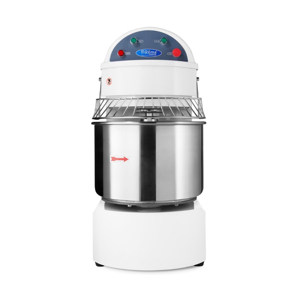 Pétrin à spirale / pétrin à pâte - 60 L - 38 kg de pâte - 2 vitesses - 400V – Maxima 09361060