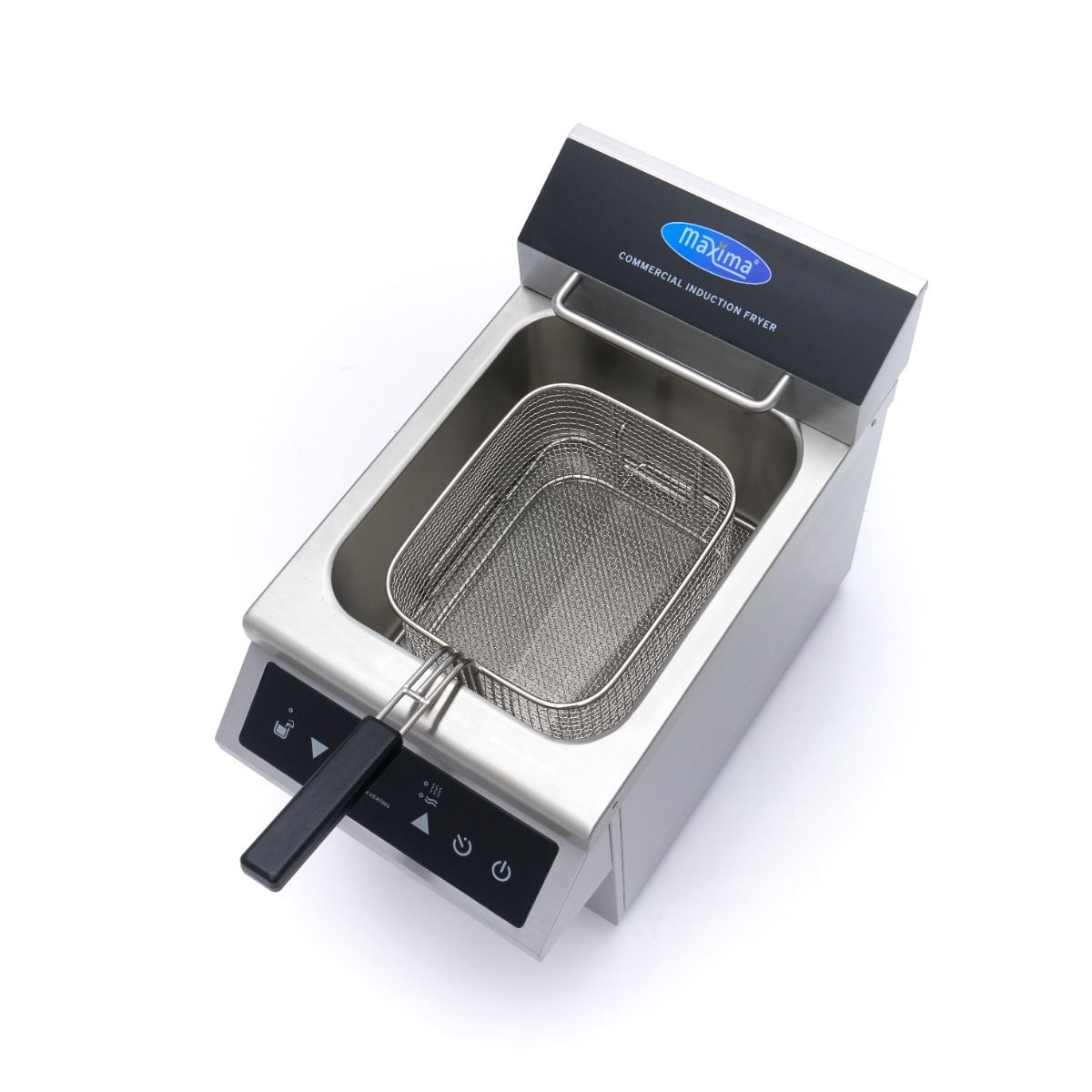 Friteuse - 8 L - 1 panier - induction - avec robinet de vidange – Maxima 09371090