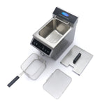 Friteuse - 8 L - 1 panier - induction - avec robinet de vidange – Maxima 09371090