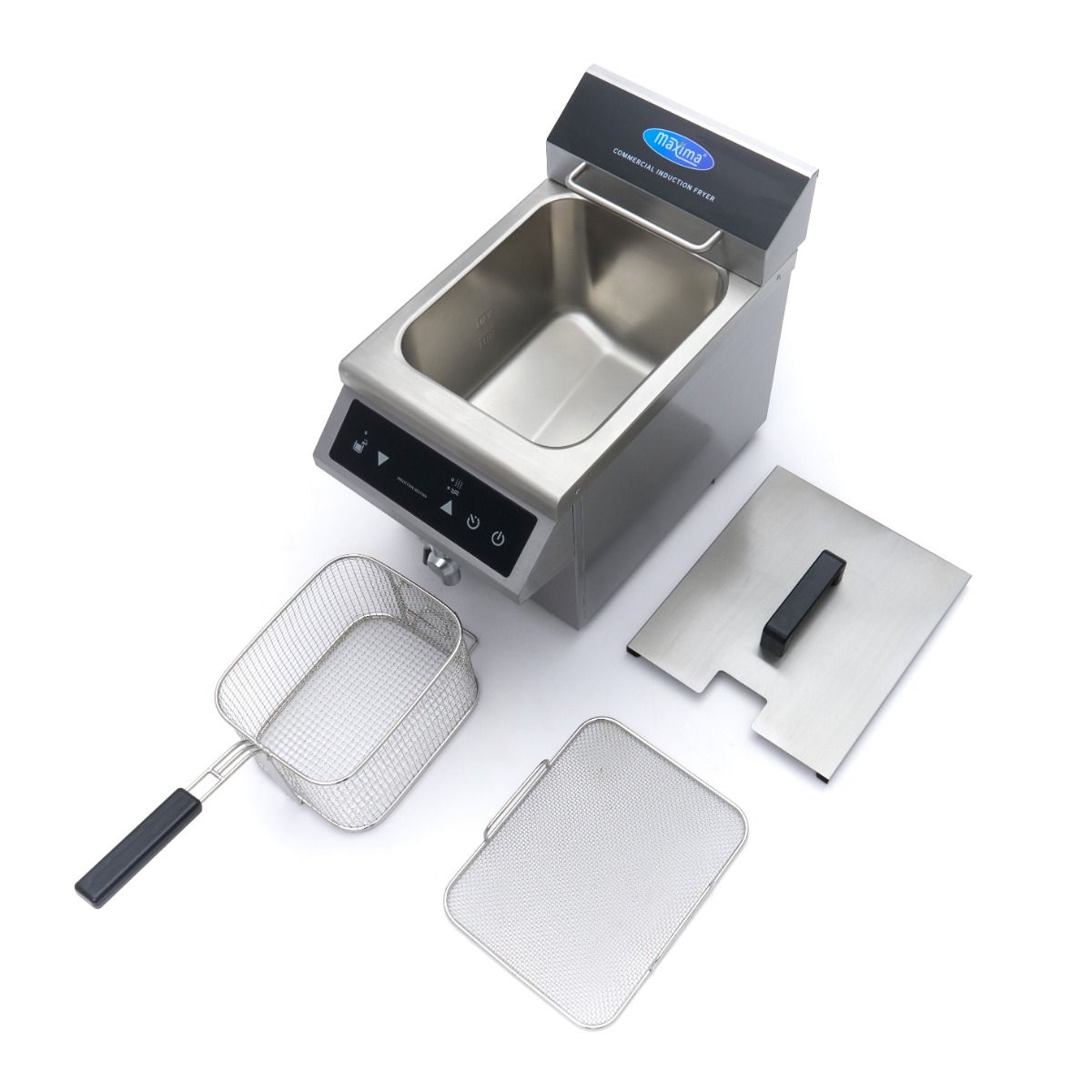 Friteuse - 8 L - 1 panier - induction - avec robinet de vidange – Maxima 09371090