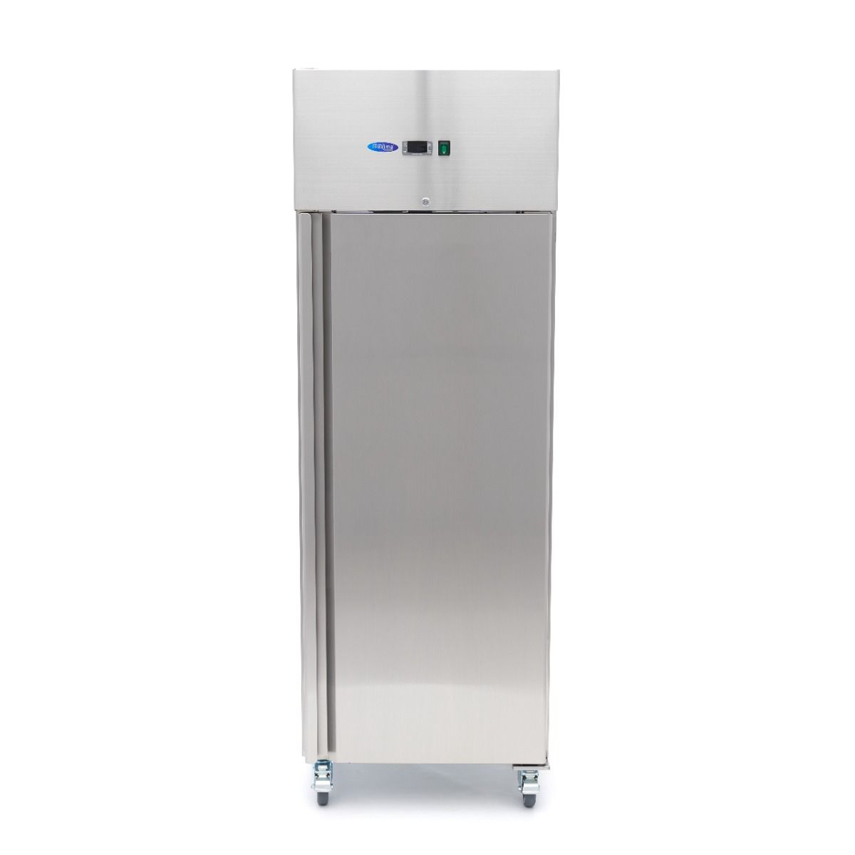 Réfrigérateur - 400 L - 3 étagères réglables (1/1 GN) - acier inoxydable - sur roulettes  – Maxima 09400131