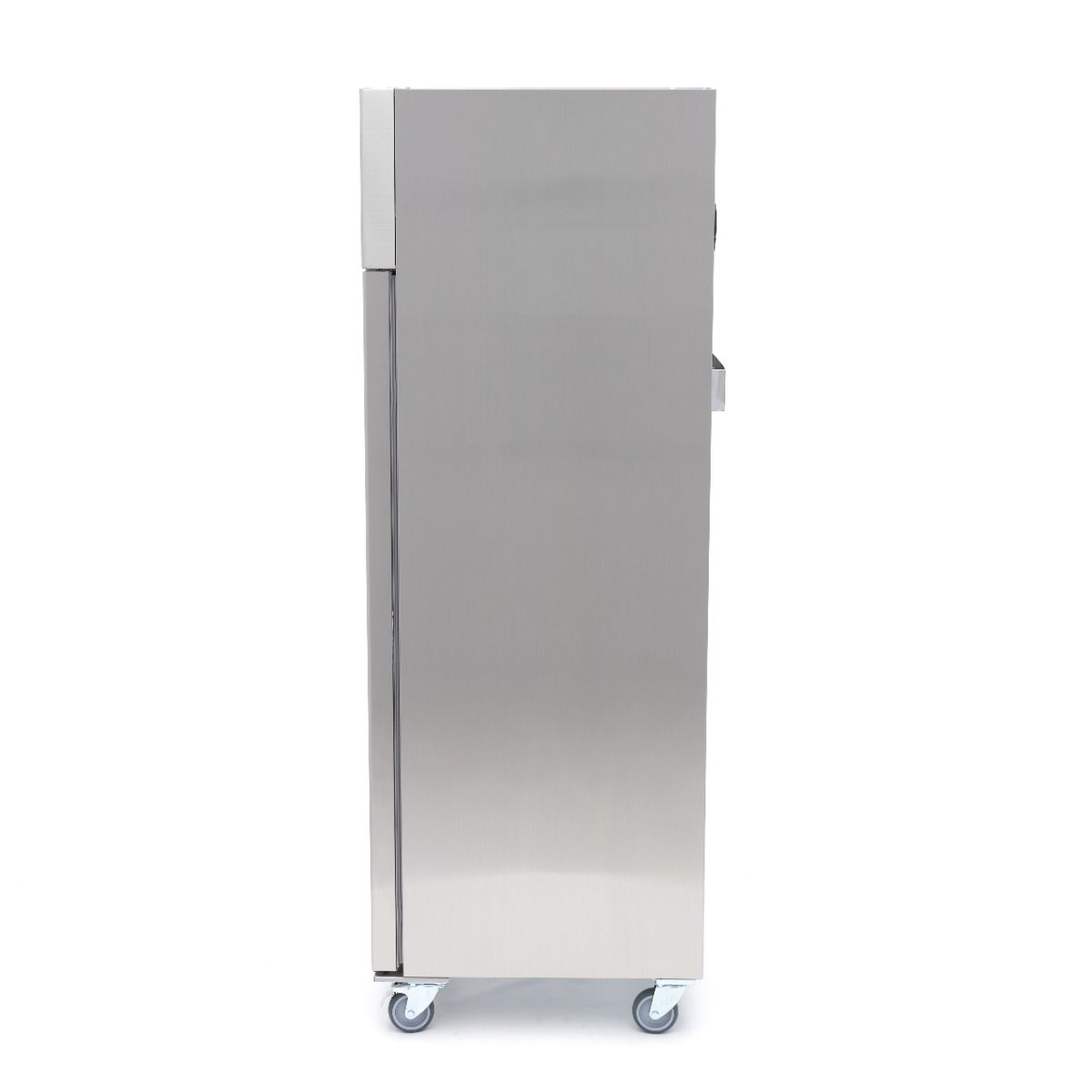 Réfrigérateur - 400 L - 3 étagères réglables (1/1 GN) - acier inoxydable - sur roulettes  – Maxima 09400131