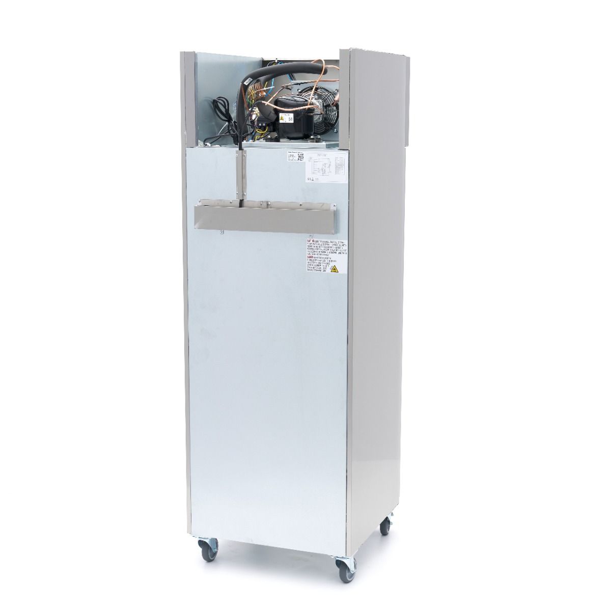 Réfrigérateur - 400 L - 3 étagères réglables (1/1 GN) - acier inoxydable - sur roulettes  – Maxima 09400131