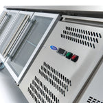 Réfrigérateur de comptoir - 223 cm - 4 portes vitrées – Maxima 09400409