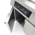 Plancha à induction 700 - lisse et rainurée - 10 000 W - double - avec support – Maxima 09371100