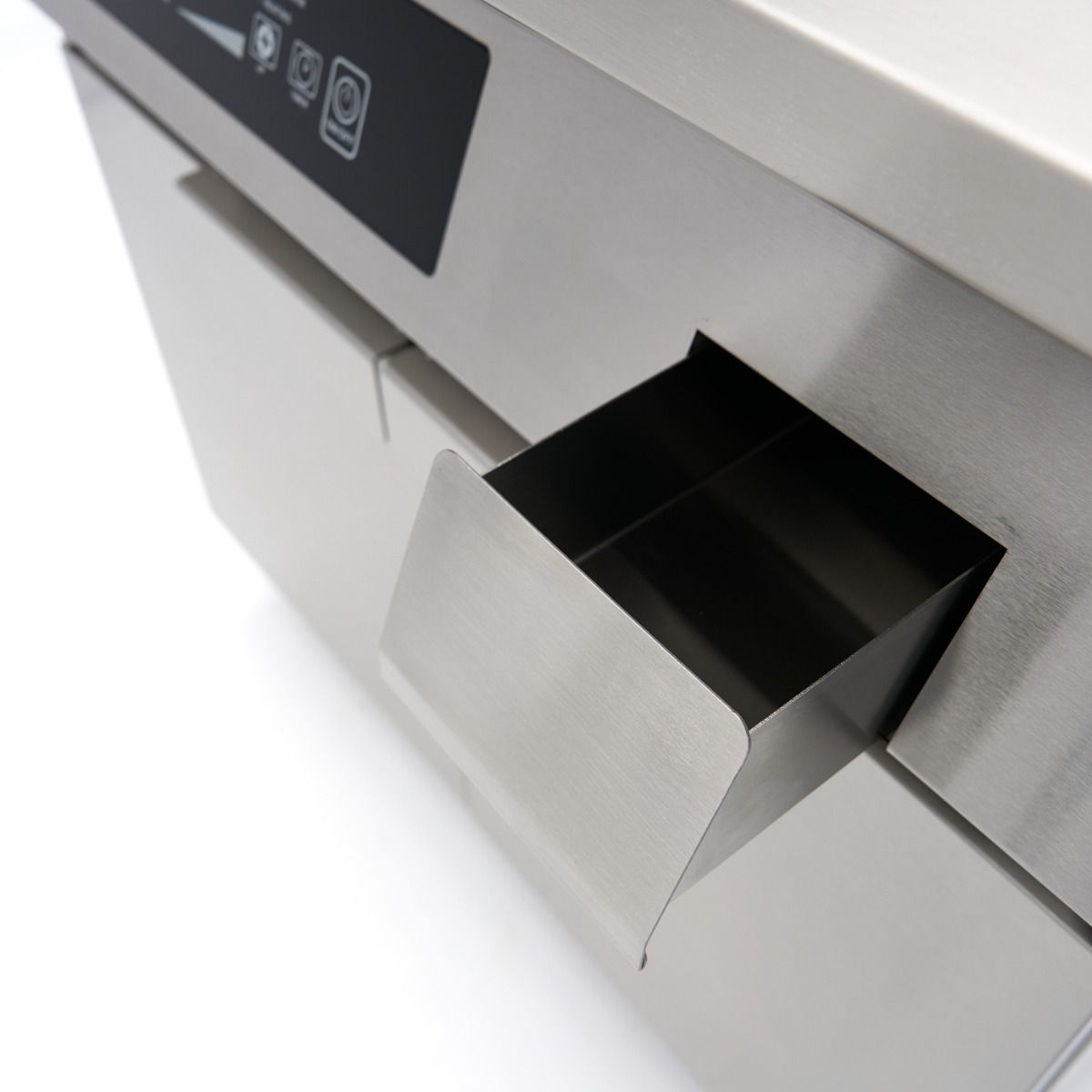 Plancha à induction 700 - lisse et rainurée - 10 000 W - double - avec support – Maxima 09371100