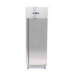 Réfrigérateur - 600 L - 3 étagères réglables (2/1 GN)  - acier inoxydable - sur roulettes – Maxima 09400003