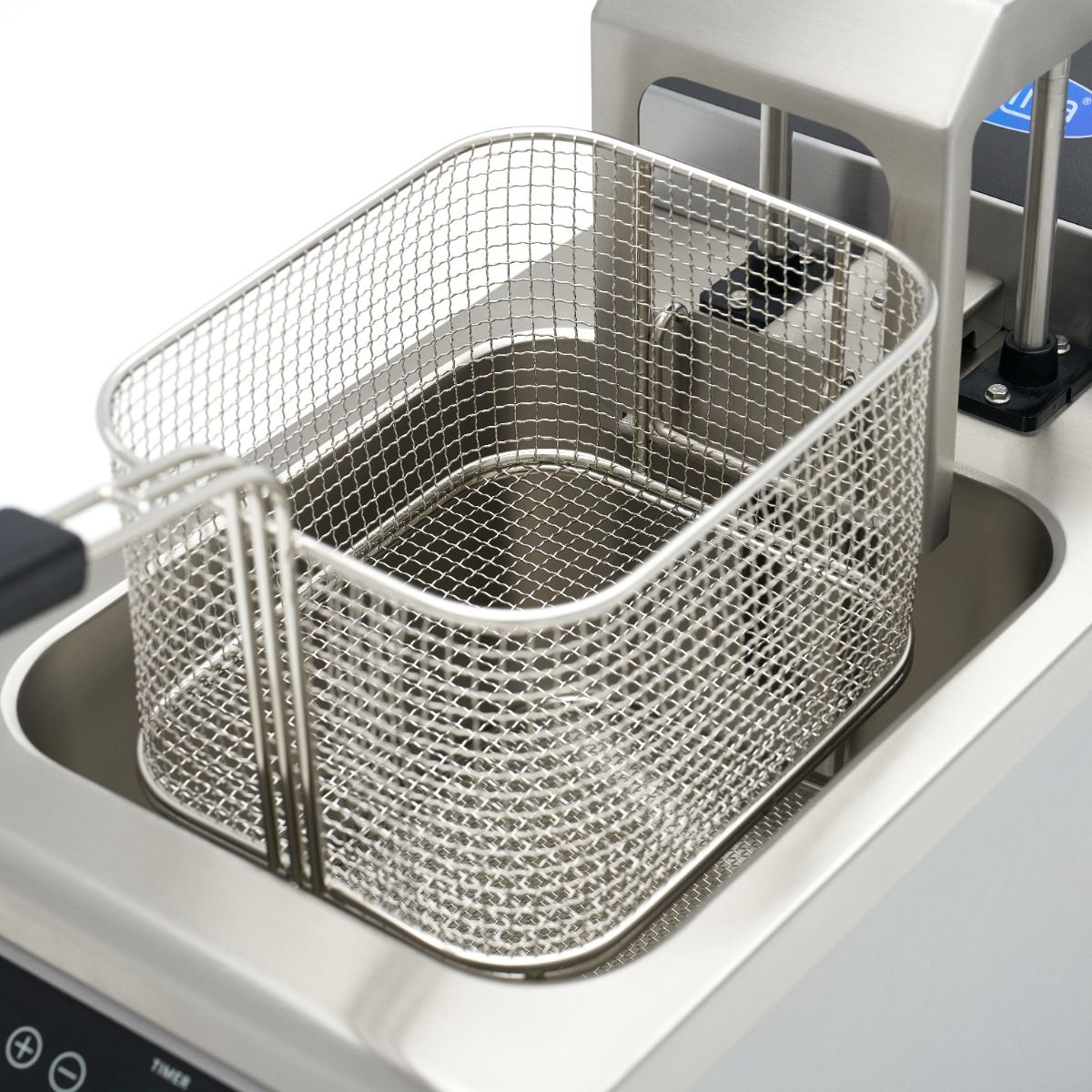 Friteuse - 8 L - 1 panier - induction - système de levage - avec robinet de vidange – Maxima 09371450