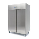 Réfrigérateur - 1200 L - 6 étagères réglables (2/1 GN) - acier inoxydable - sur roulettes – Maxima 09400012
