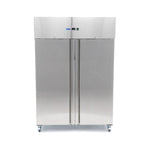 Congélateur - 1200 L - 6 étagères réglables (2/1 GN) - acier inoxydable - sur roulettes – Maxima 09400017