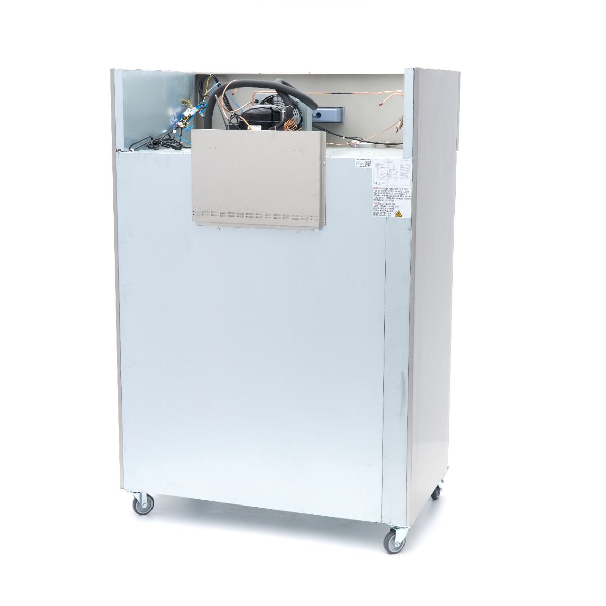 Réfrigérateur - 1200 L - 6 étagères réglables (2/1 GN) - acier inoxydable - sur roulettes – Maxima 09400012