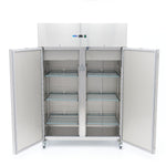 Réfrigérateur - 800 L - 6 étagères réglables - acier inoxydable - sur roulettes  – Maxima 09400042