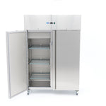 Réfrigérateur - 800 L - 6 étagères réglables - acier inoxydable - sur roulettes  – Maxima 09400042