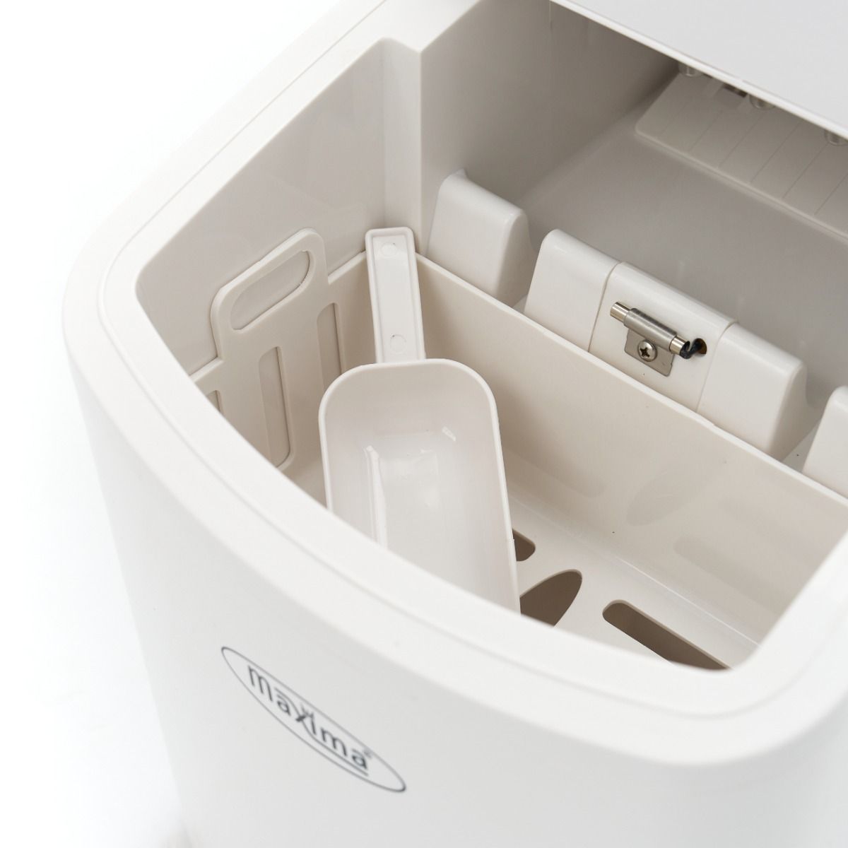 Machine à glaçons - 10-12 kg/jour - glaçons creux - refroidissement par air - blanc – Maxima 09100505