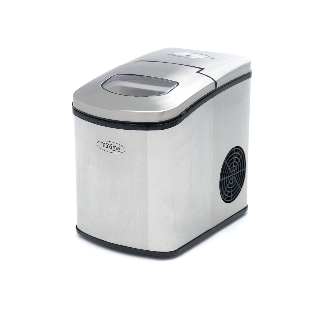 Machine à glaçons - 10-12 kg/jour - glaçons creux - refroidissement par air - argent – Maxima 09100500