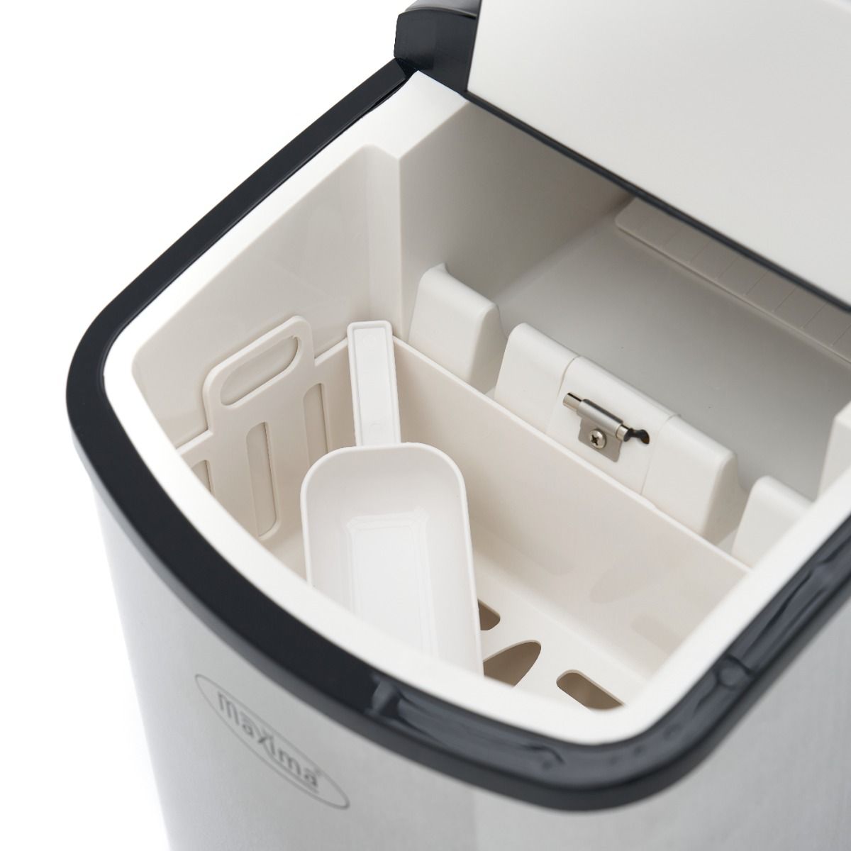 Machine à glaçons - 10-12 kg/jour - glaçons creux - refroidissement par air - argent – Maxima 09100500