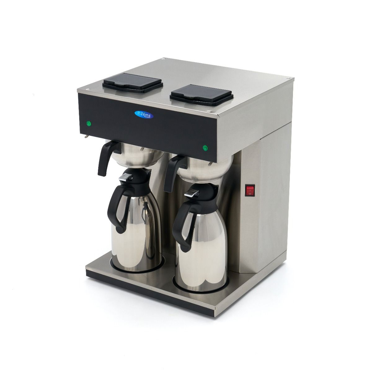 Cafetière filtre - Double - 2x 2 l - avec verseuse isotherme – Maxima 09365254