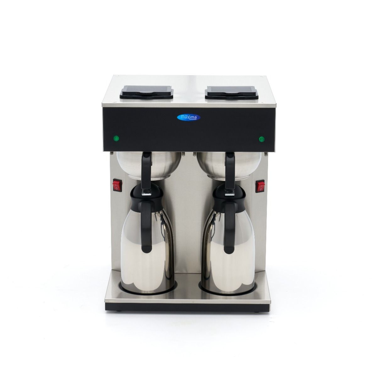 Cafetière filtre - Double - 2x 2 l - avec verseuse isotherme – Maxima 09365254