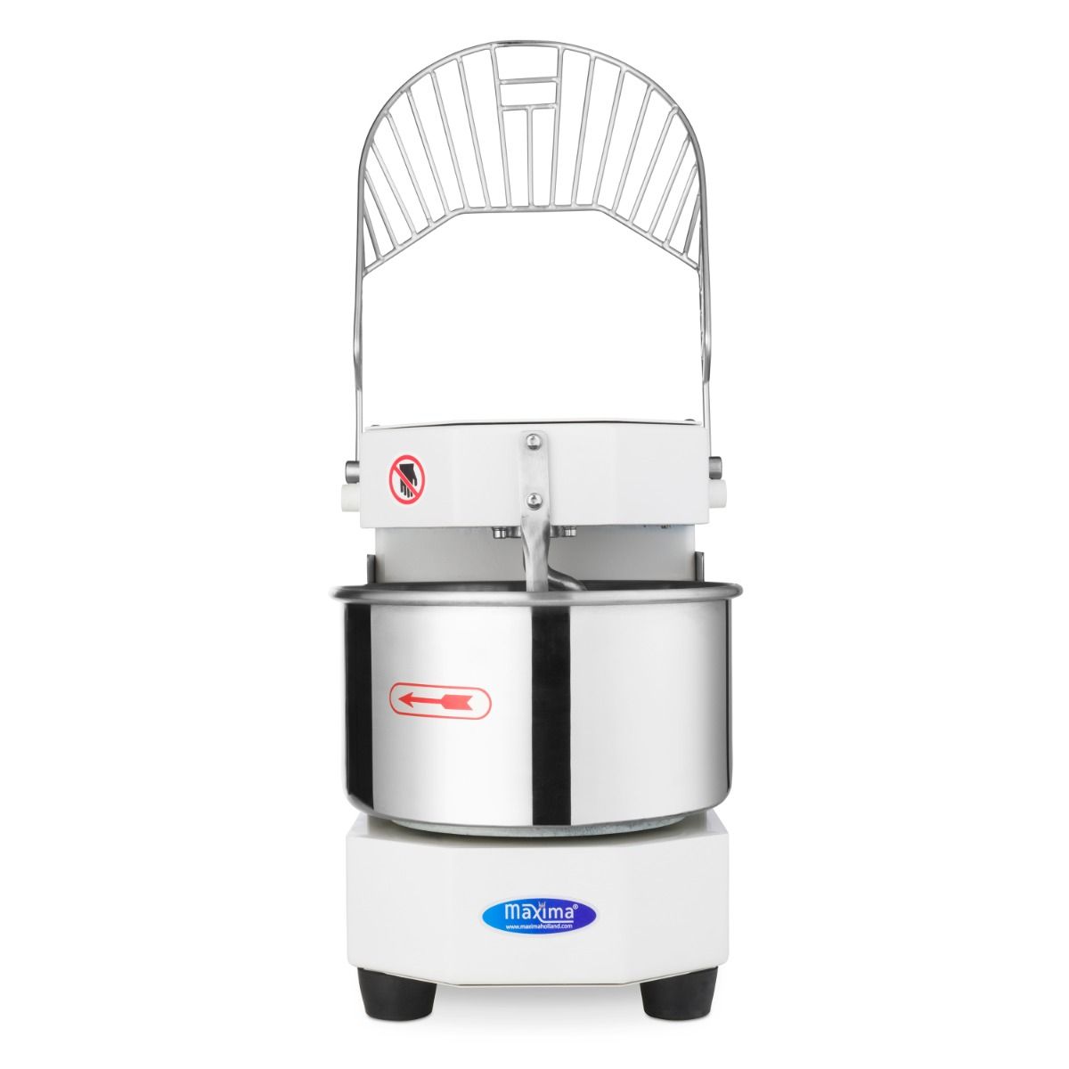 Pétrin à spirale / pétrin à pâte - 8 L - 4,5 kg de pâte - blanc – Maxima 09361008