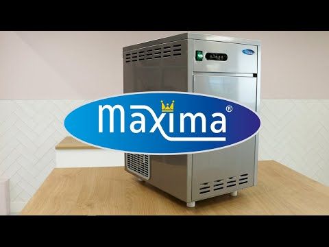 Machine à glaçons - 30 kg/jour - broyé/floconné - refroidissement par eau – Maxima 09300146