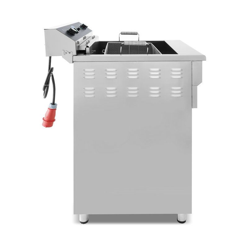 Friteuse - 45 L - 1 panier - avec robinet de vidange - 400V – Maxima 09365234