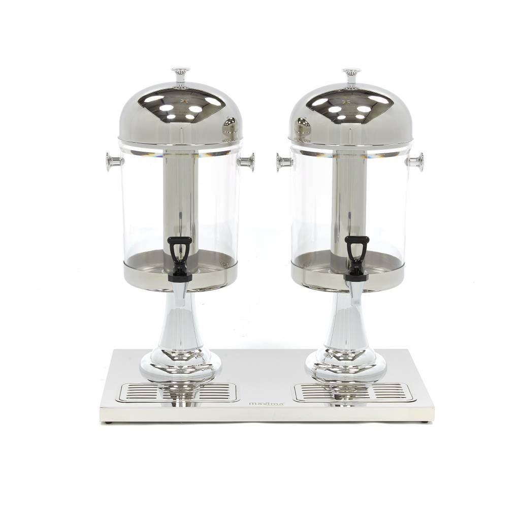 Dispensateur de boissons - 2 x 8 L - tube de refroidissement central - fonctionne sans électricité – Maxima 09300542