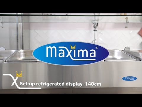 Réfrigérateur de préparation de comptoir - 95 cm - s'adapte à 3 x 1/3 GN – Maxima 09400317