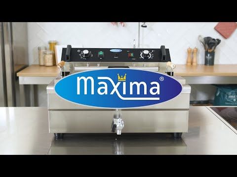 Friteuse - 20 L - 1 panier - avec robinet de vidange – Maxima 09365020