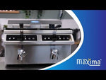 Friteuse - 8 L - 1 panier - induction - avec robinet de vidange – Maxima 09371090